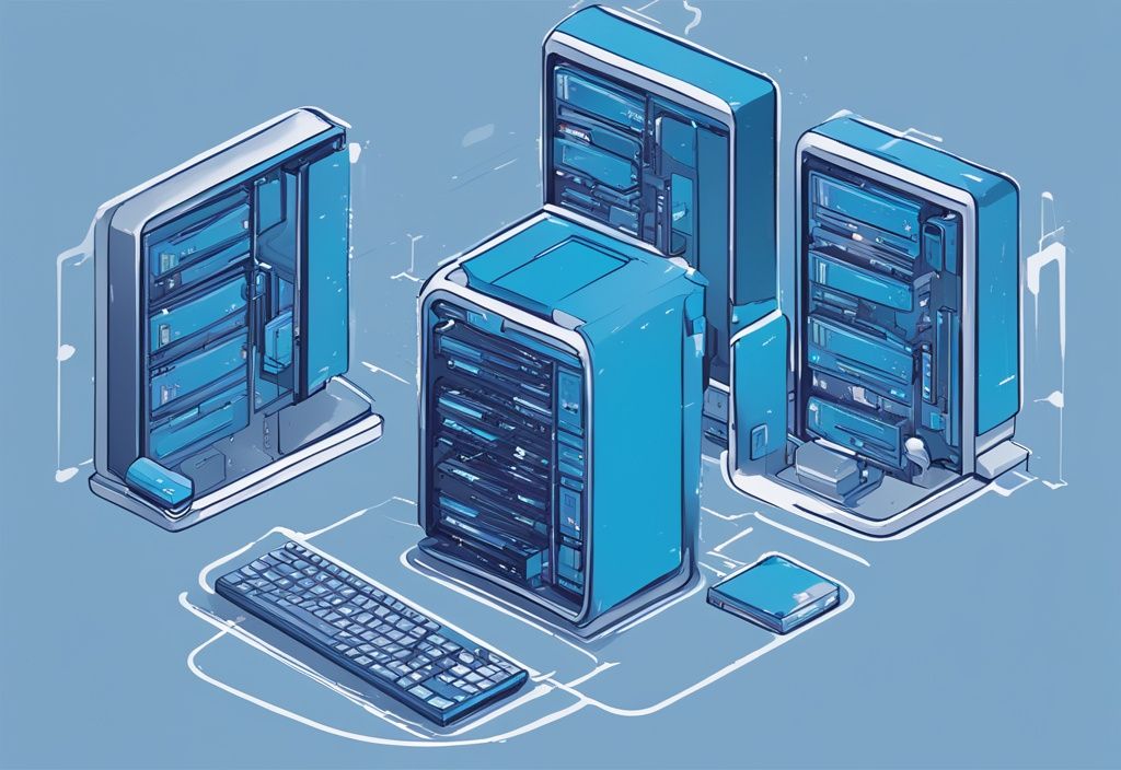 Moderne digitale Malerei-Illustration des L1-Cache in einem Computer, die seine Hauptfunktion bei der schnellen Datenspeicherung innerhalb der Verarbeitungseinheit zeigt.